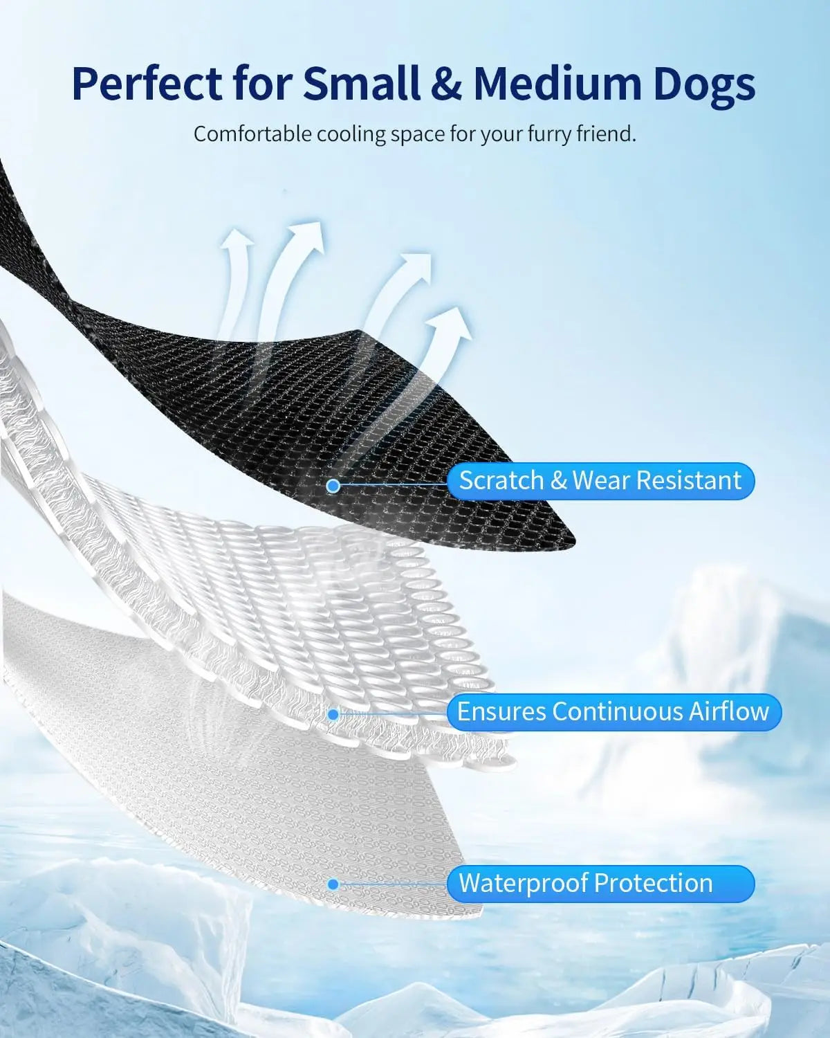 Pet Cooling Mat with Fan | Adjustable Speeds & Non-Slip Design