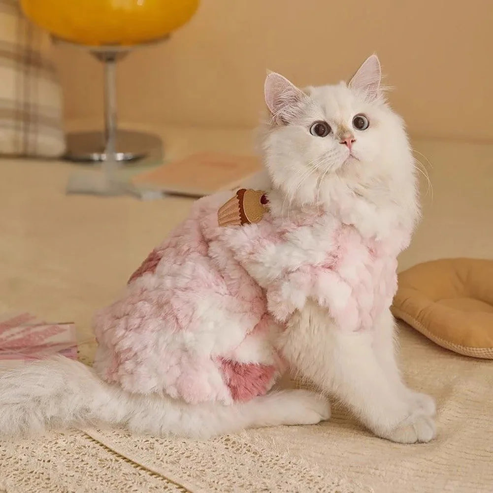 Plush Pet Vest for Dogs and Cats | Warm Winter Jacket