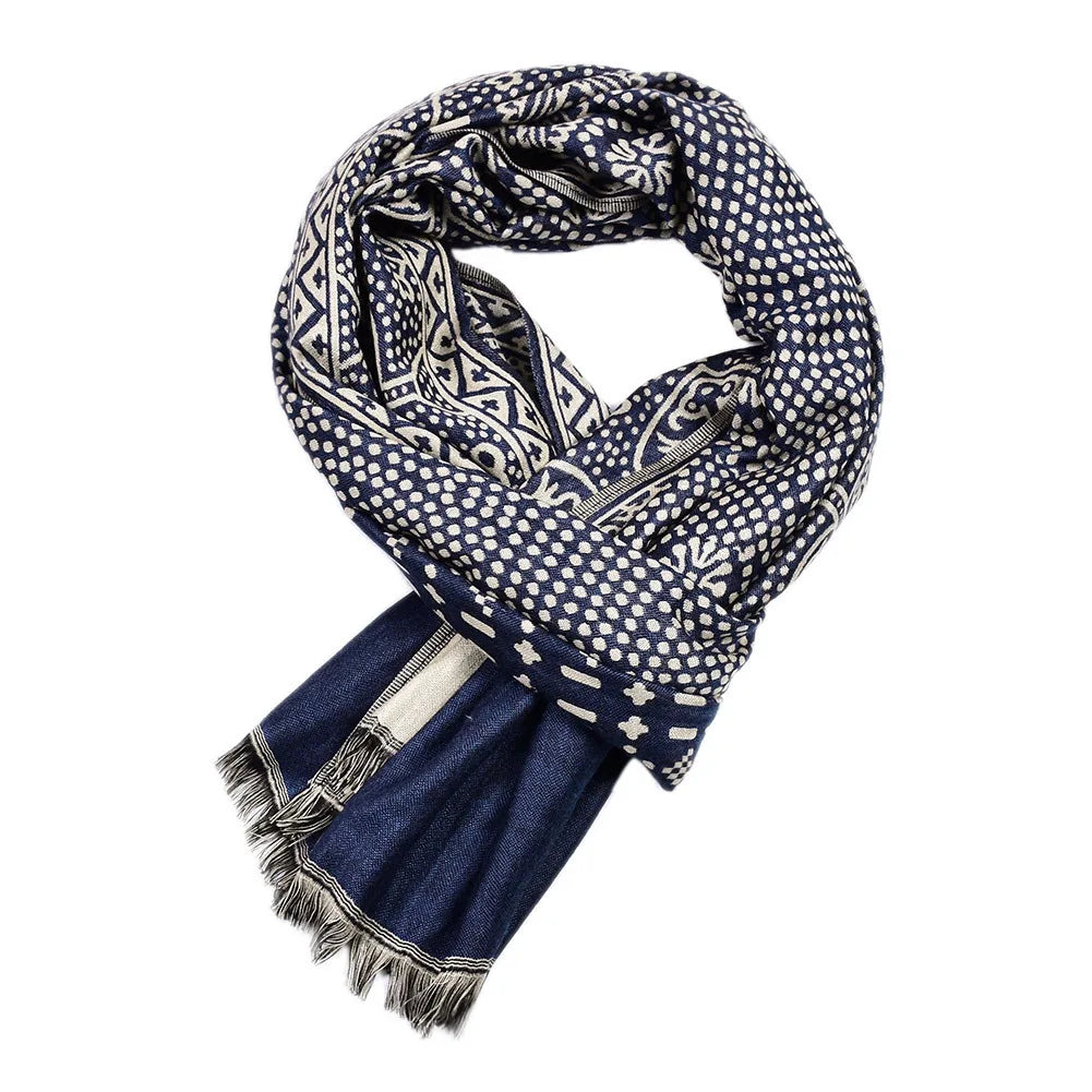 Paisley Pashmina Men's Scarf | Cozy Winter Accessory for Style