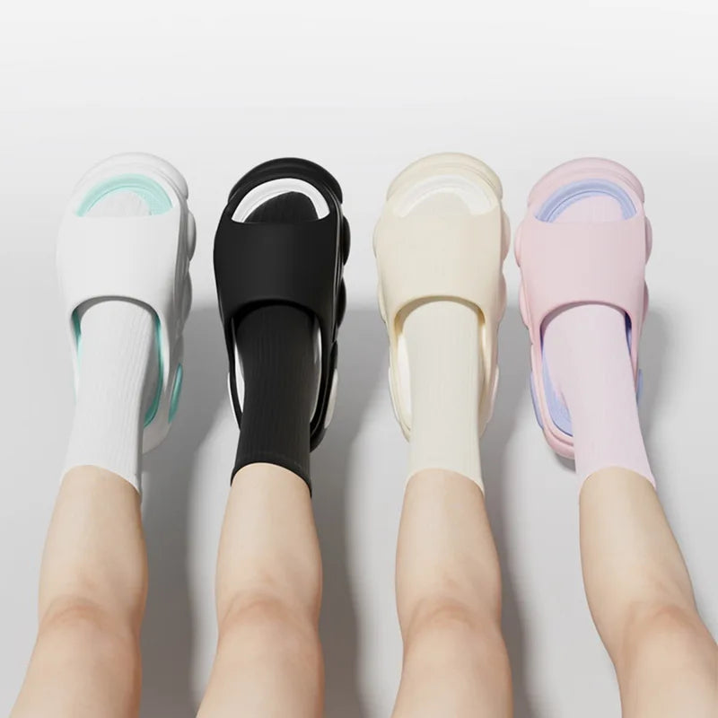 Men's Summer Sandals - Soft Cloud House Platform Slides for Beach