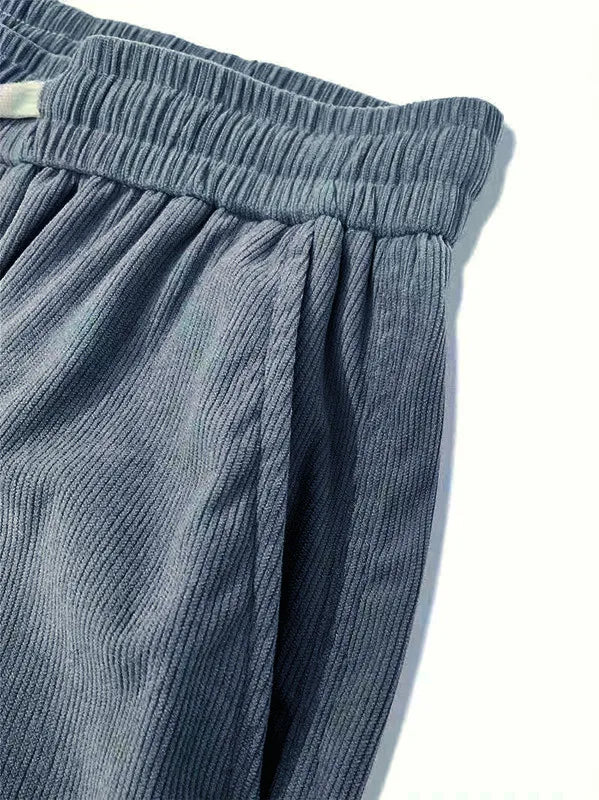 Men's Casual Corduroy Straight Leg Pants | Multi-Functional Travel Wear