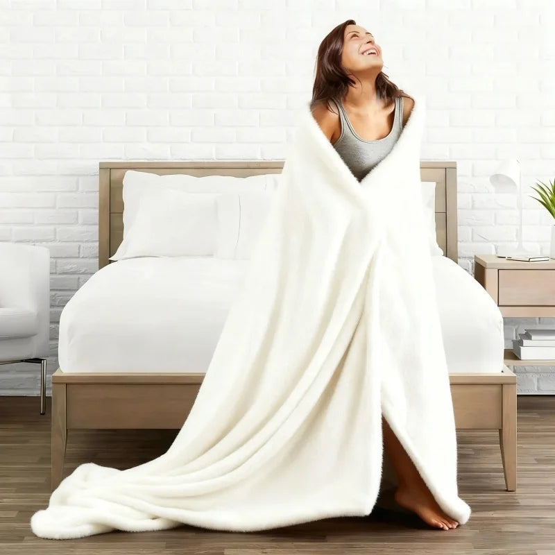 Ultra Soft Flannel Fleece Blanket | Lightweight Cozy Throw