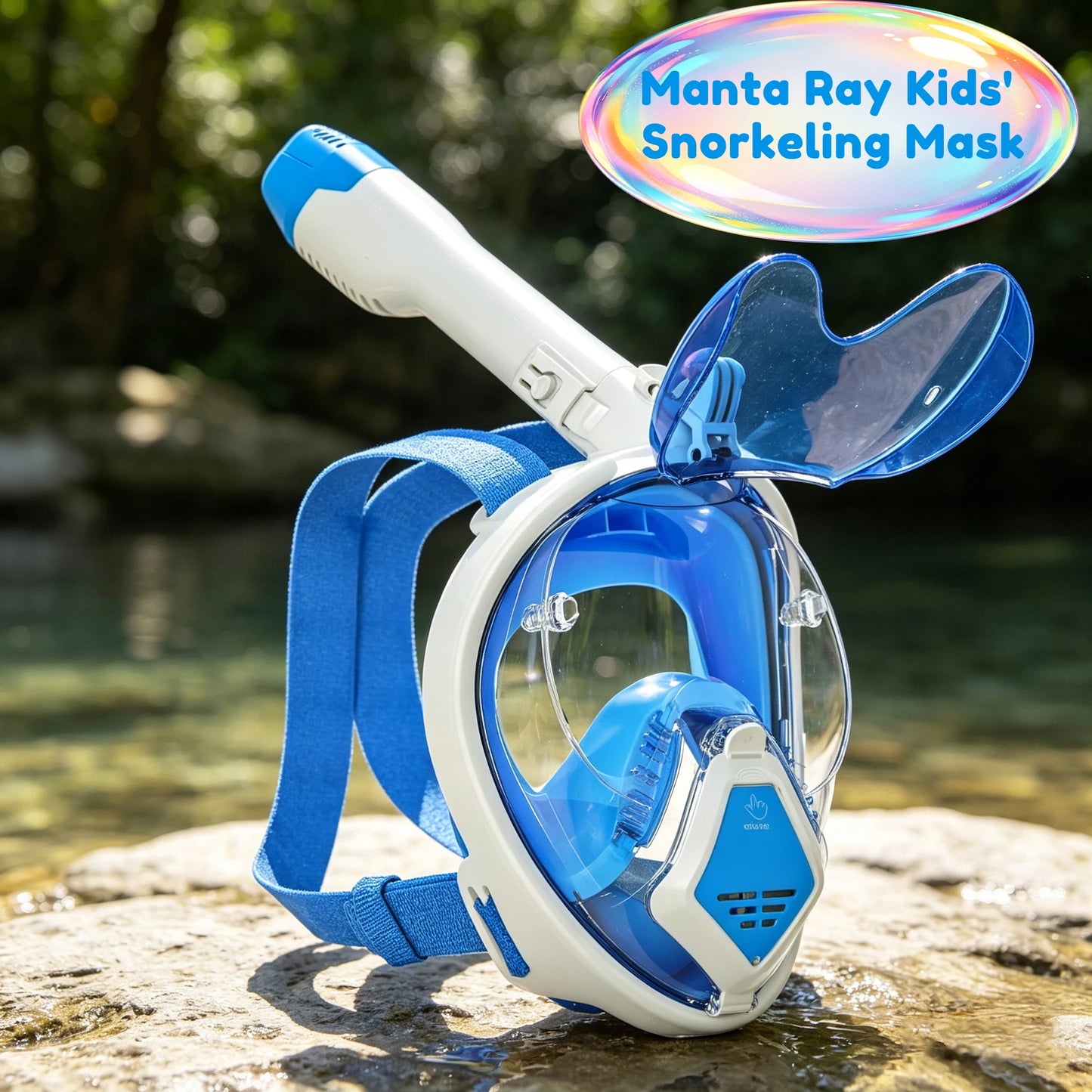 Kids Full Face Snorkel Mask | 180° Panoramic Design for Fun