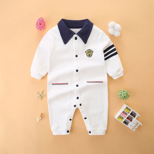 Baby Cotton Jumpsuit for Spring & Fall | Adorable Infant Attire
