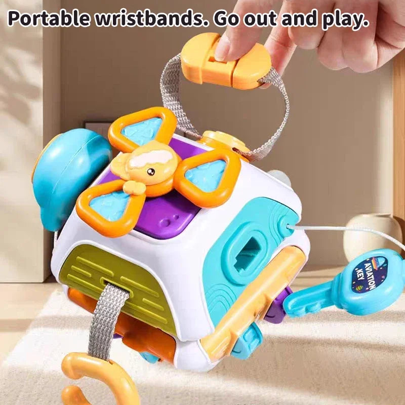 Engaging Montessori Busy Cube | Sensory Learning Toy for Toddlers