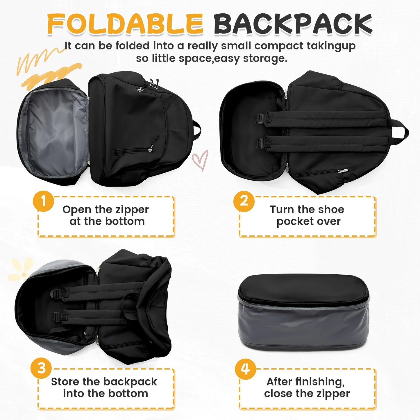 Versatile Waterproof Gym Backpack with Shoe Compartment