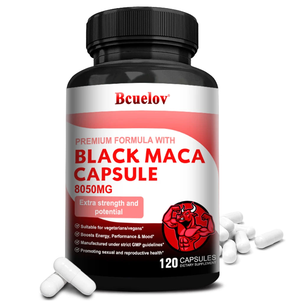 Powerful Black Maca Supplement for Energy & Endurance Boost