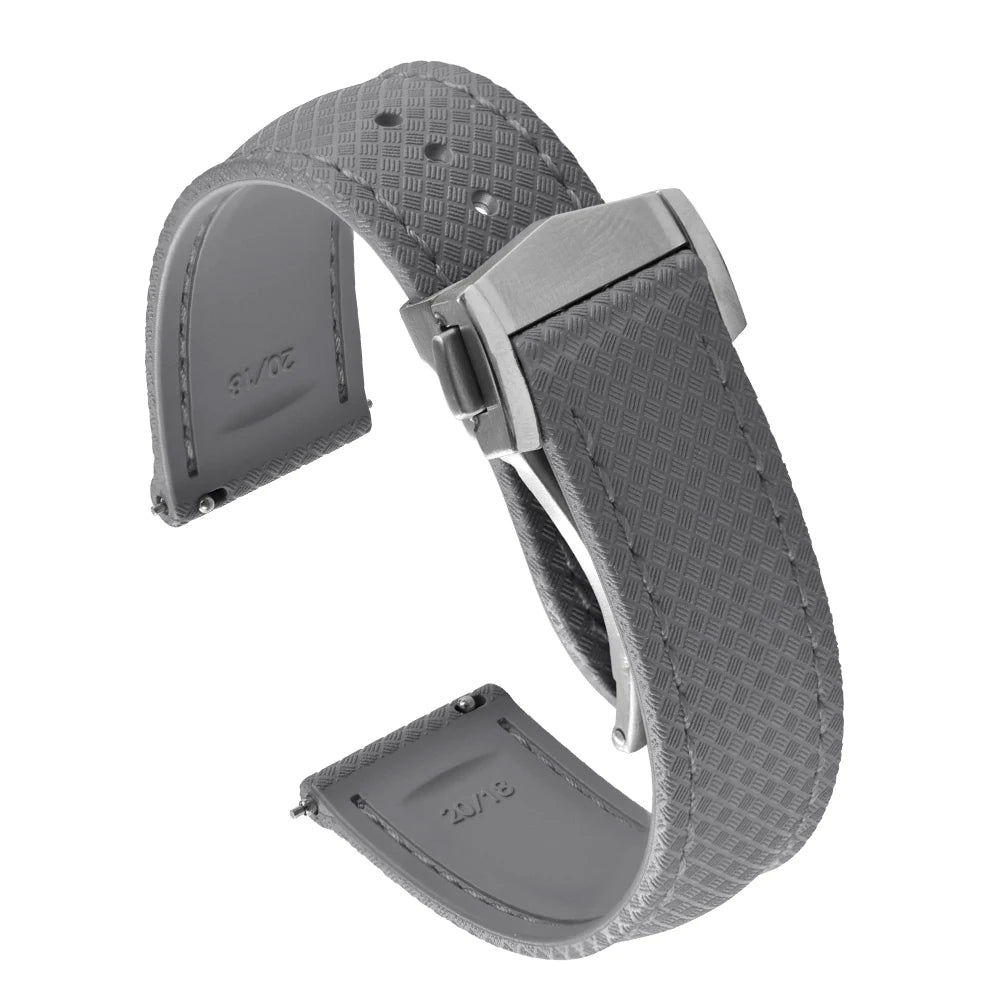 Universal Tropical FKM Rubber Watch Strap | Quick-Release Dive Bracelets
