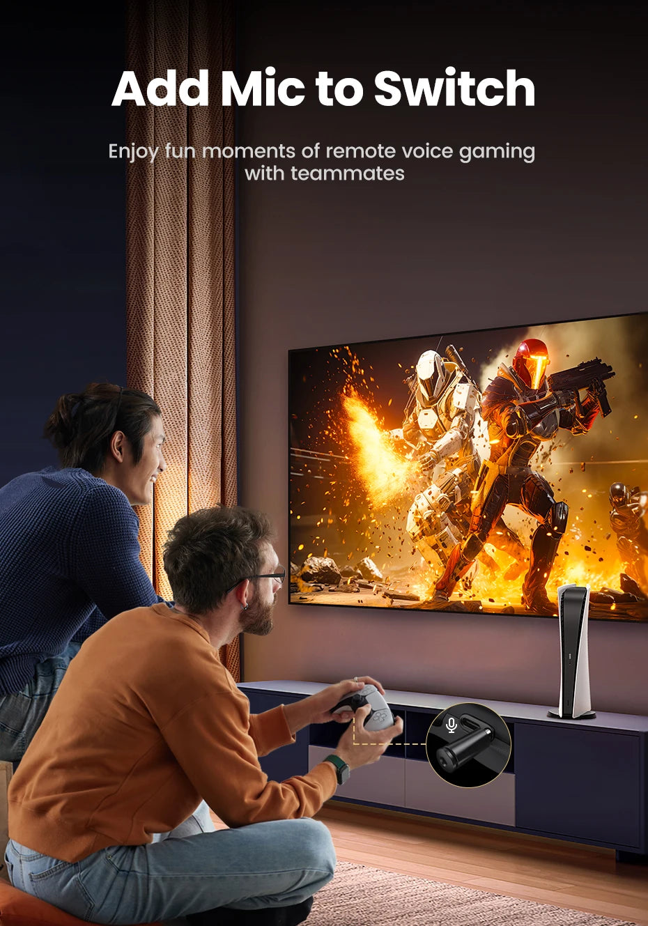 Bluetooth 5.3 Audio Adapter for PS4, PS5 & Nintendo Switch