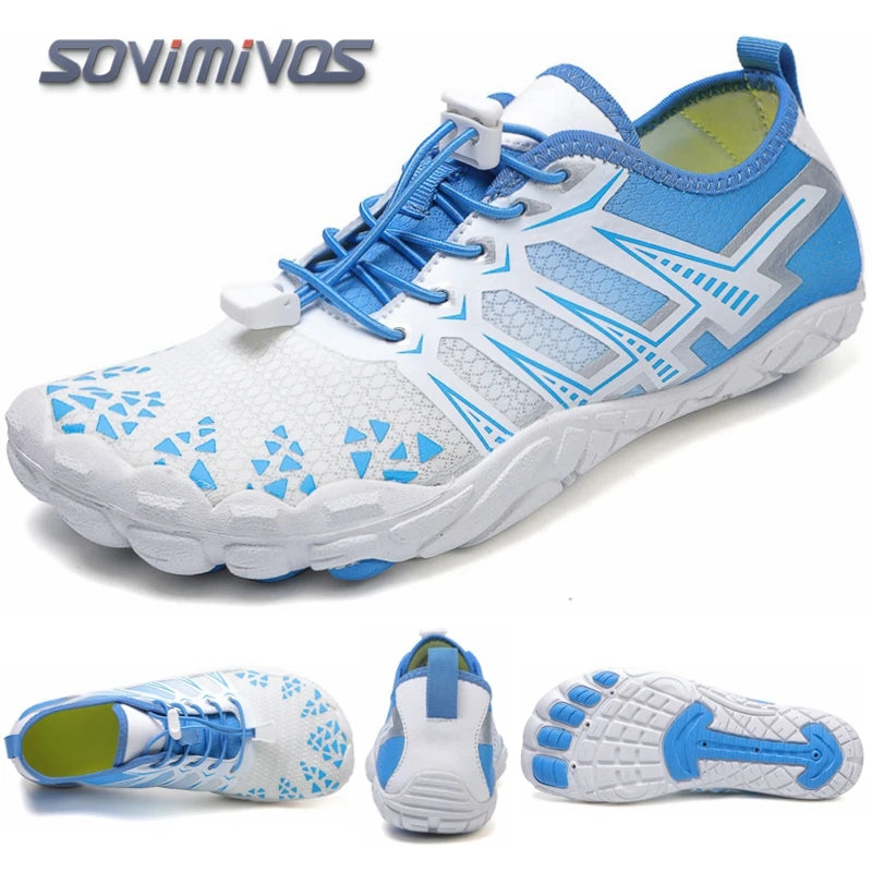 Unisex Swimming Water Shoes Men Barefoot Outdoor Beach Sandals Upstream Aqua Shoes Plus Size Nonslip River Sea Diving Sneakers