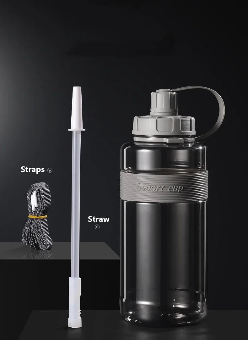Large Capacity Water Bottle with Straw | BPA Free Fitness Hydration