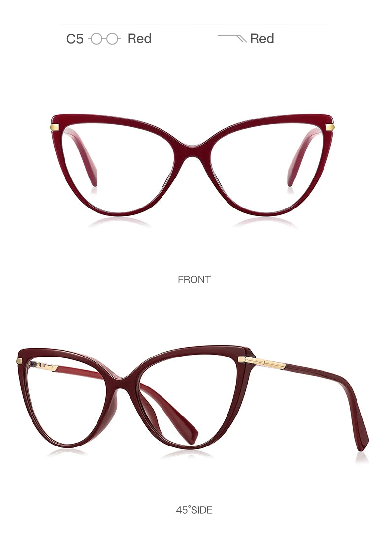 Chic Women's Cat Eye Prescription Glasses | Stylish & Functional