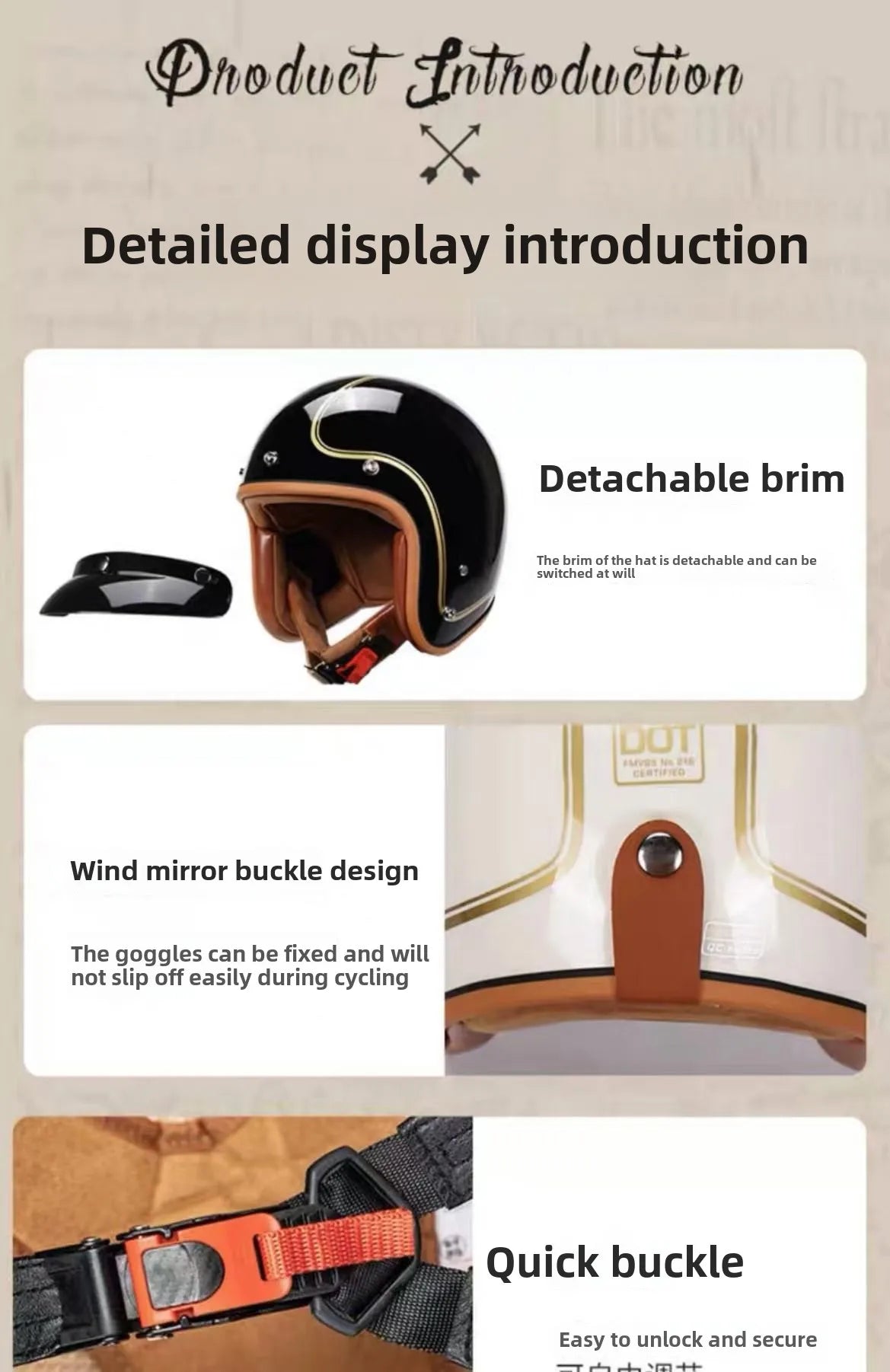 Budget 3/4 Open Face Motorcycle Helmet | DOT Certified Safety Gear