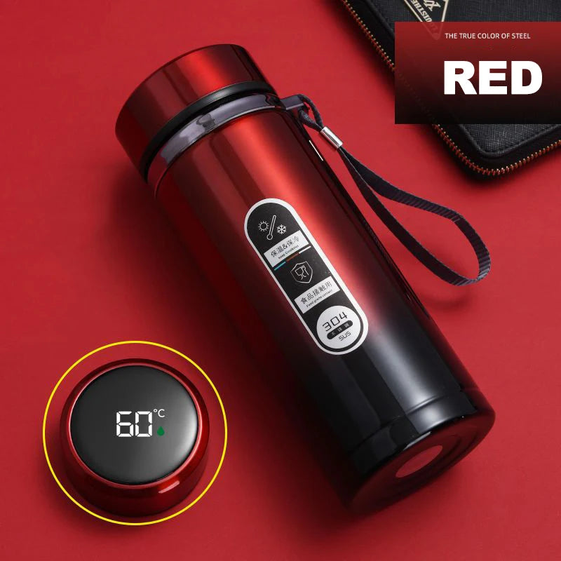Stainless Steel Thermos Bottle with LED Temperature Display