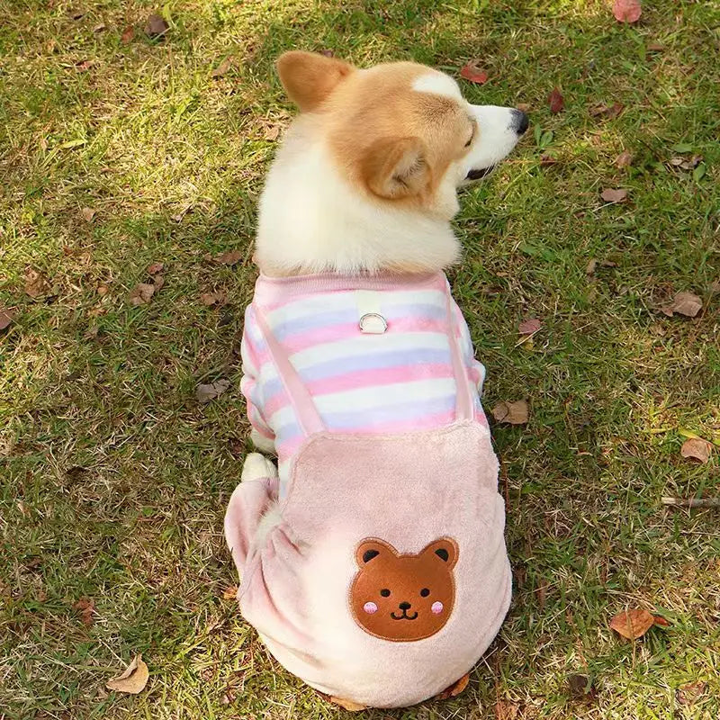 Warm Fleece Jumpsuit for Pets | Cozy Autumn/Winter Coat