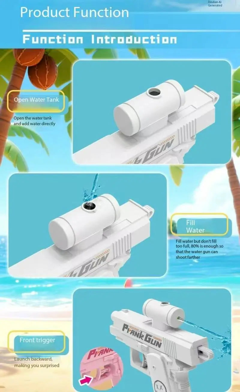 Funny Double-Sided Reverse Water Gun | Ultimate Summer Prank Toy