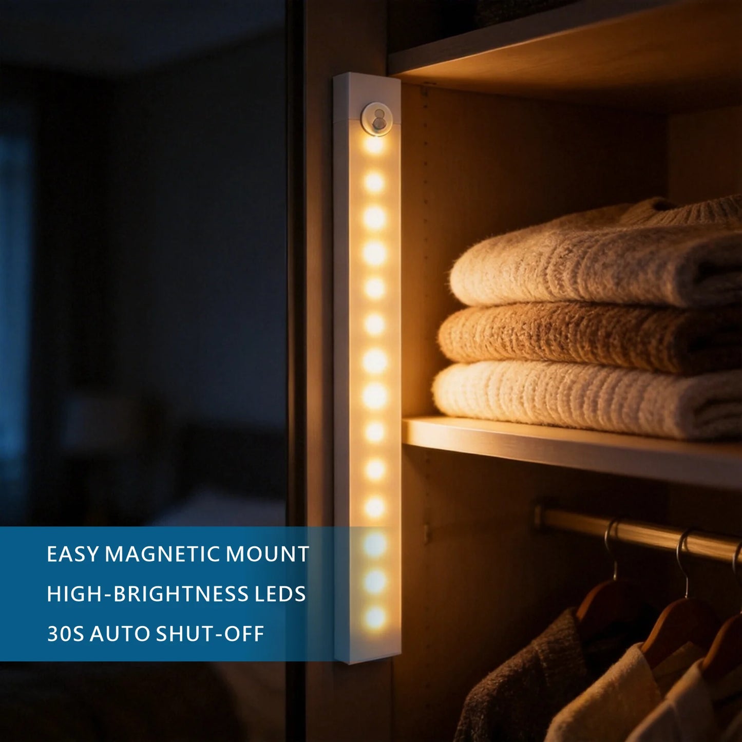 Motion Sensor LED Magnetic Under Cabinet Light | Versatile Lighting Solution