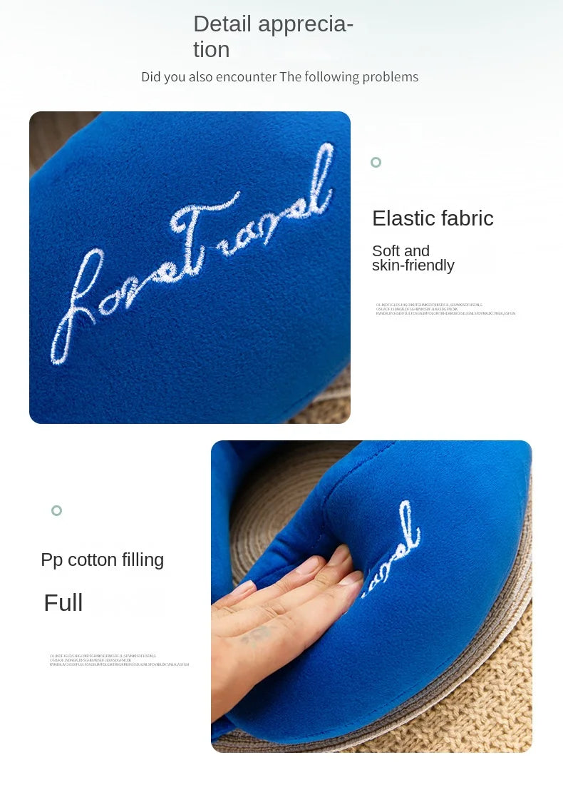 Comfortable U-Shaped Neck Pillow for Travel | Soft Support Cushion