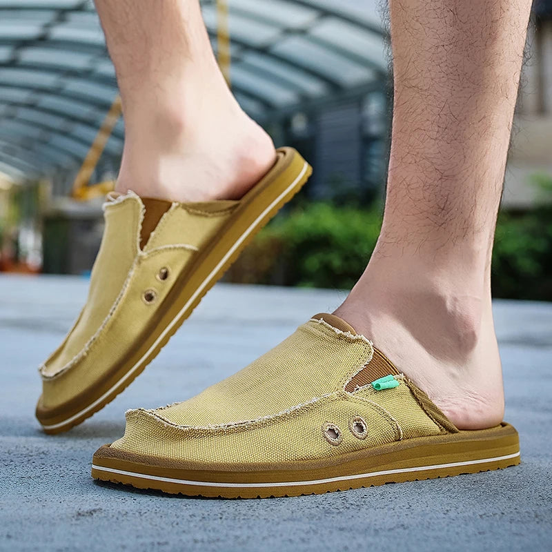 Men's Outdoor Summer Slippers | Breathable Slip-On Sandals