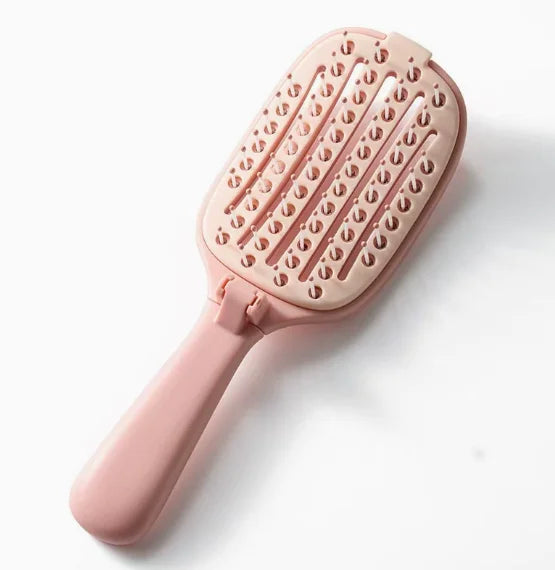 Self-Cleaning Foldable Hair Brush | Anti-Static Massage Comb