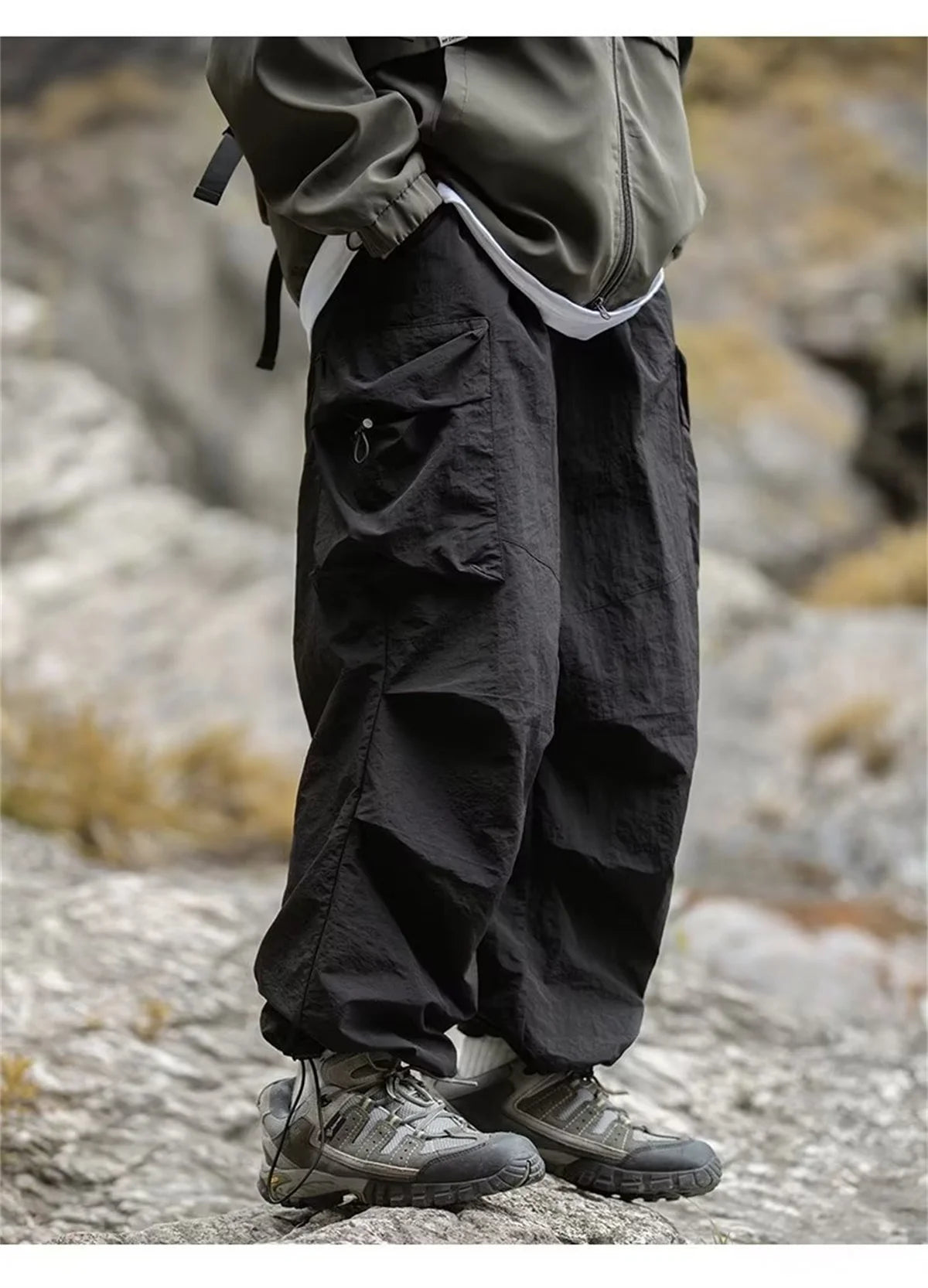 Men's Waterproof Hip Hop Cargo Pants | Stylish Casual Workwear