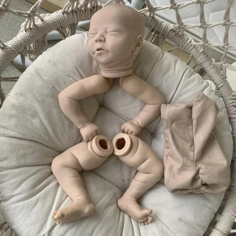 21 Inch Blank Reborn Doll Kit | Unpainted Sleeping Doll Parts