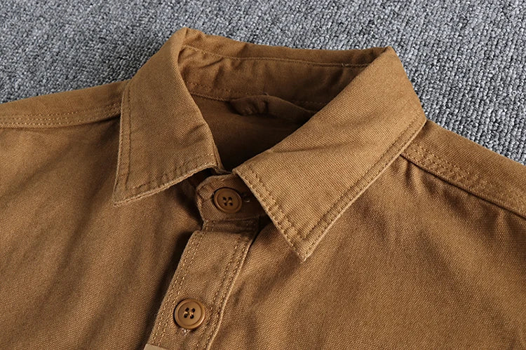 Men's Casual Woven Cotton Long Sleeve Shirt | Stylish & Comfortable