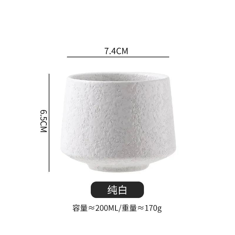 Tazas de café vintage de cerámica estilo japonés | Vajilla elegante