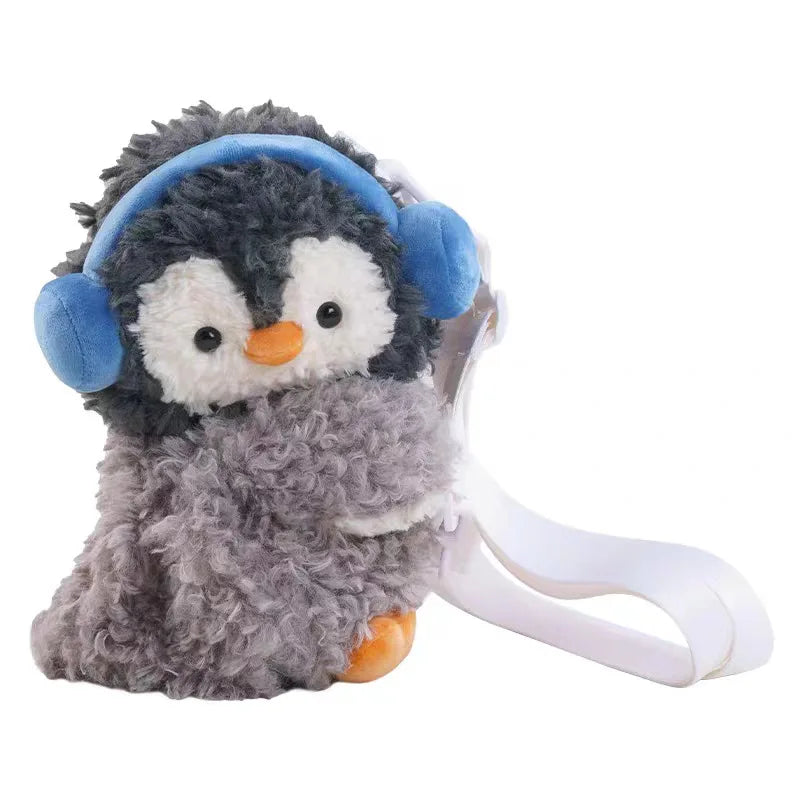 Cute Penguin Plush Backpack | Soft Cartoon Animal Crossbody Bag