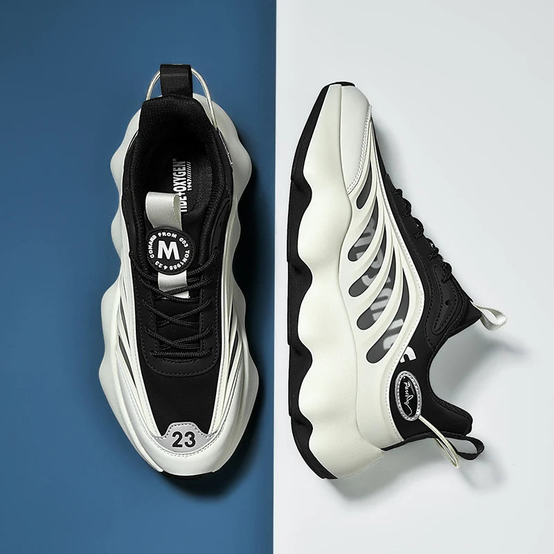 Luxury Men's Casual Sneakers | Versatile Fashion Platform Shoes