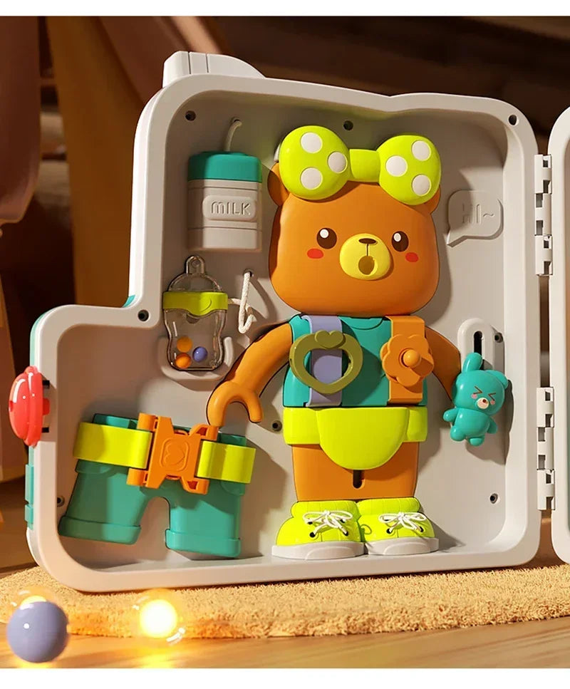 Montessori Sensory Busy Board Toy for Toddlers | Learning Fun