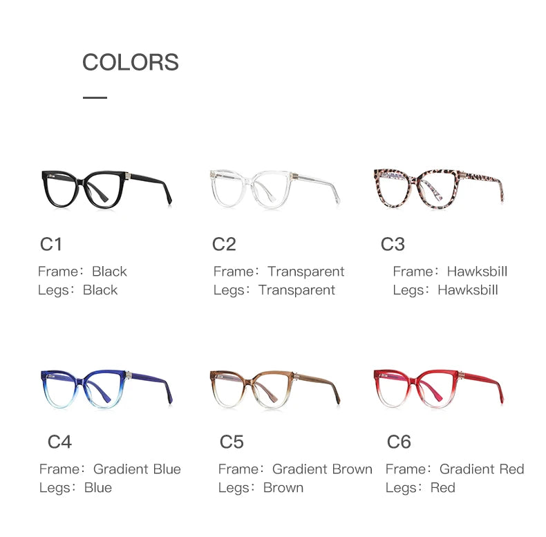 Large Frame Cat's Eye Butterfly Reading Glasses for Women | Stylish Design