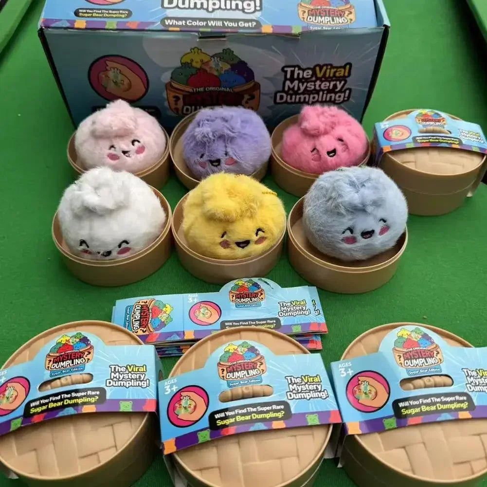 Stress-relieving Dumpling Series Blind Box Cute Fluffy Dumpling Stuffed Toy, Random Color Soft Plushie Collectible Surprise Gift