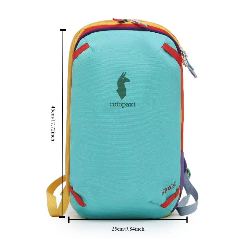 20L Durable Double Shoulder Backpack in Vibrant Colors
