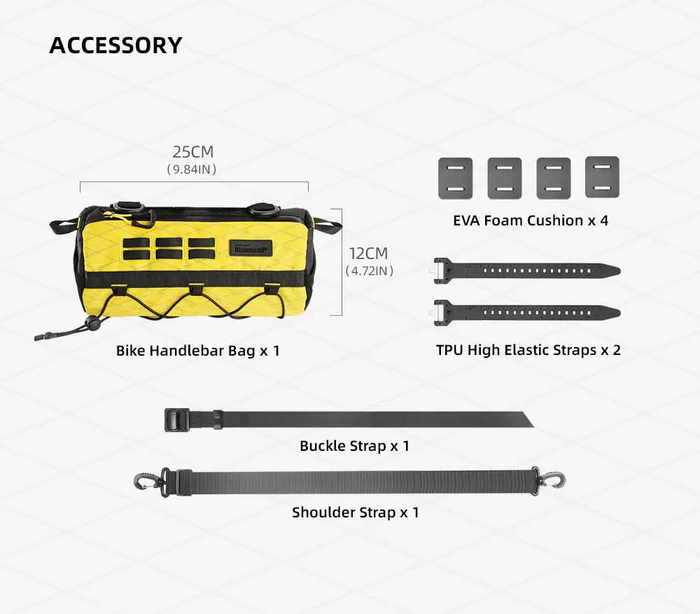 Durable Bike Handlebar Bag | 2.8L Wear-Resistant Bicycle Bag