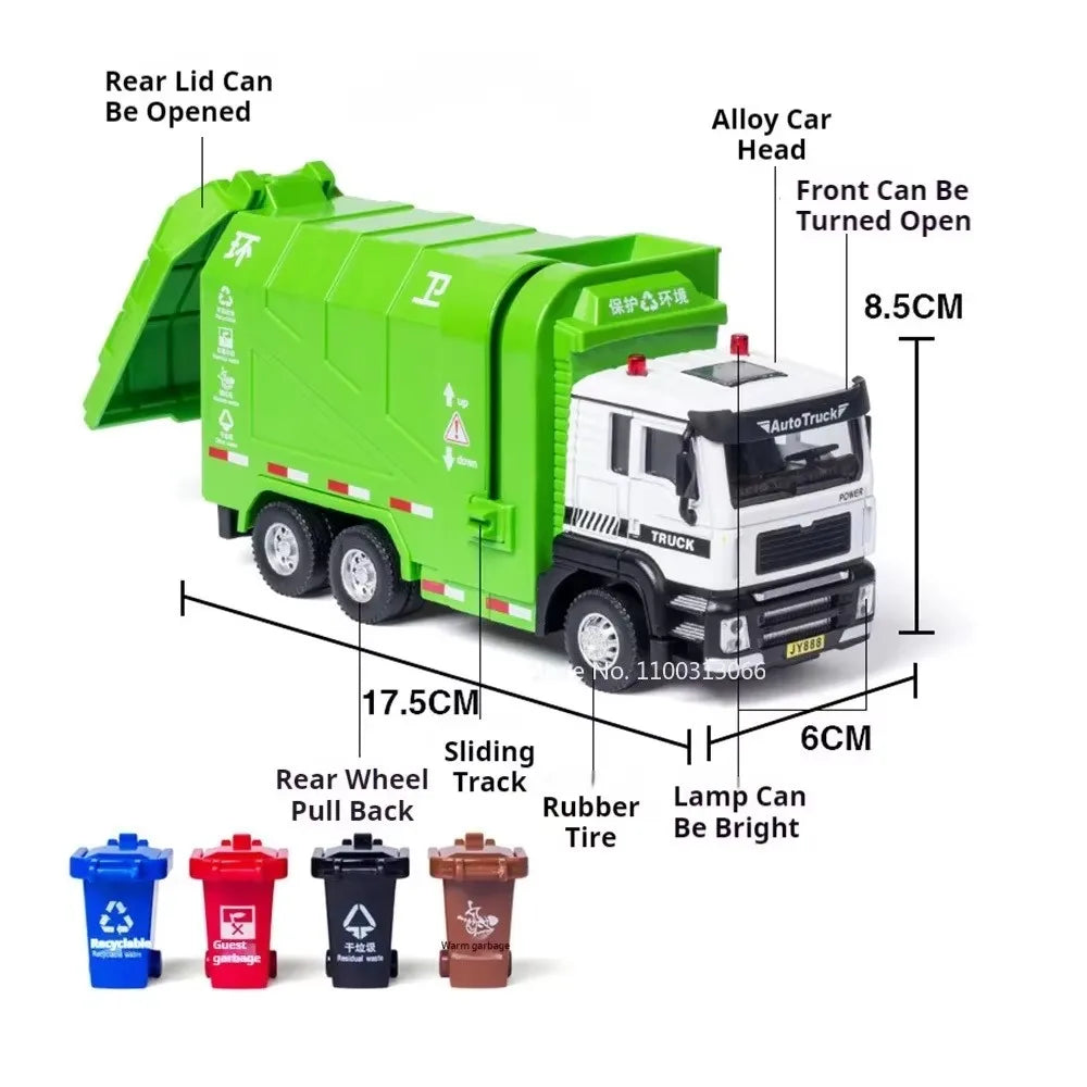 Electric Vacuum Cleaner Garbage Truck Model Toy for Kids