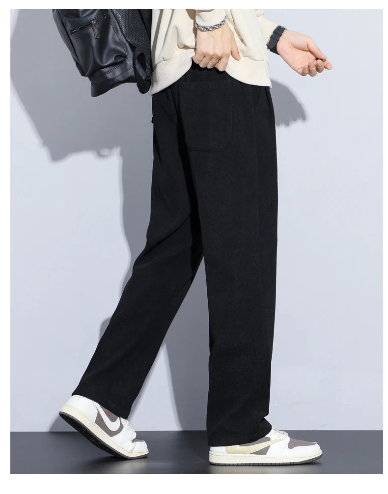 Men’s Thermal Fleece Pants | Cozy Wide-Leg Winter Sweatpants