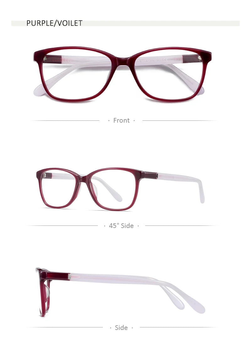 Fashionable Square Acetate Prescription Glasses for Women | 2026
