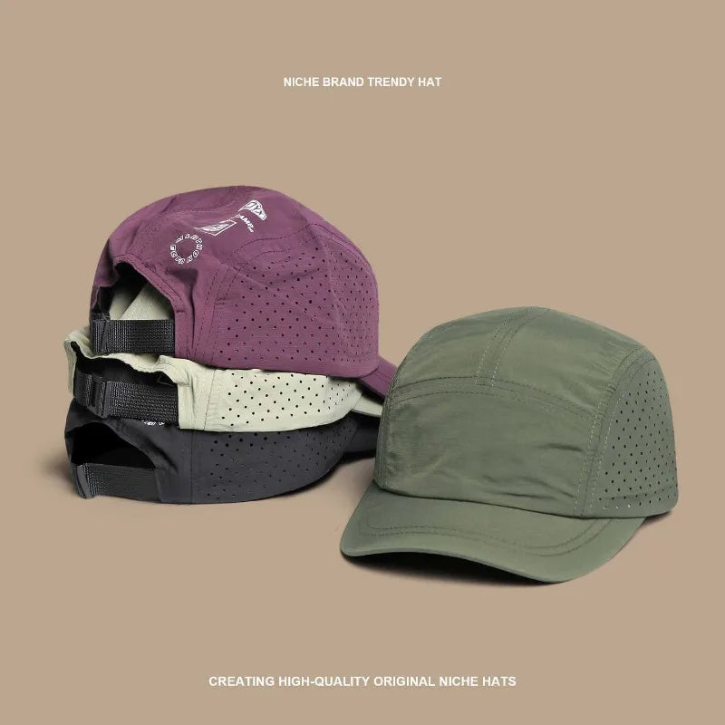 Summer Hiking Hat UV Protection Sunshade Camping Breathable Outdoor Camping Caps Fashion Lightweight Quick Drying Cycling Caps
