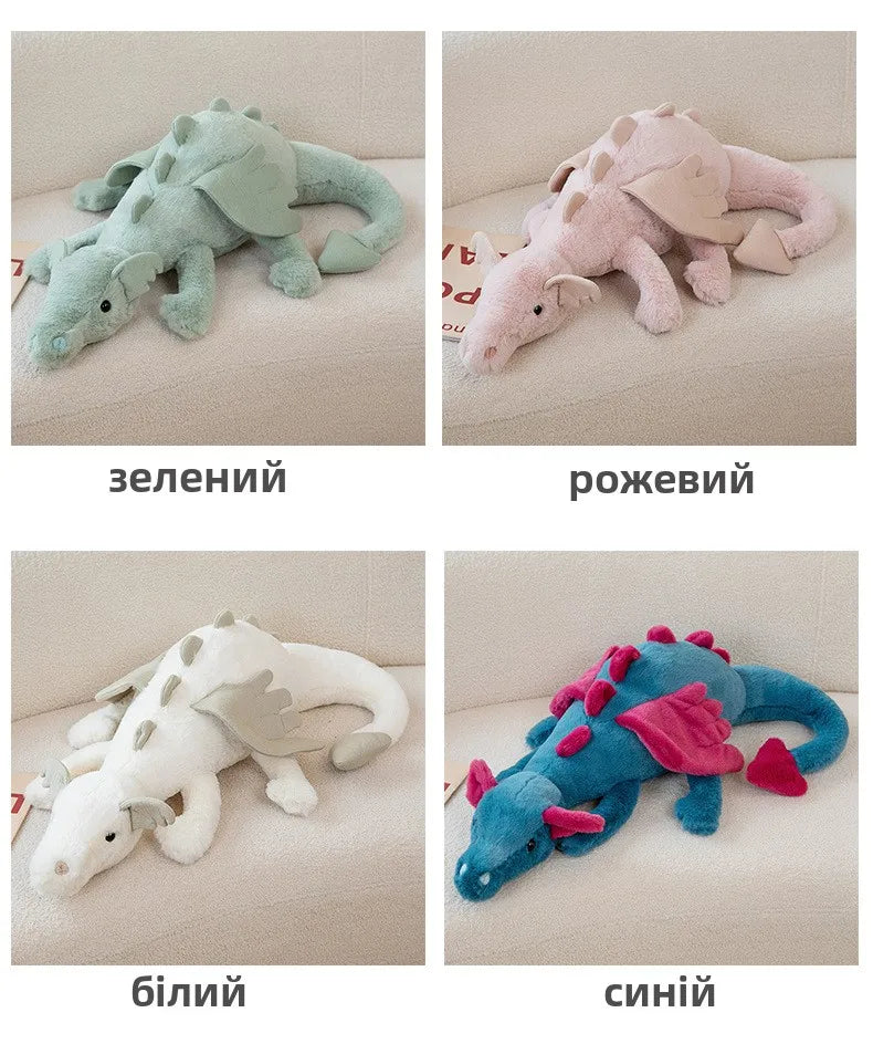 Cute Cartoon Dragon Plush Doll | Adorable Dinosaur Pillow Toy