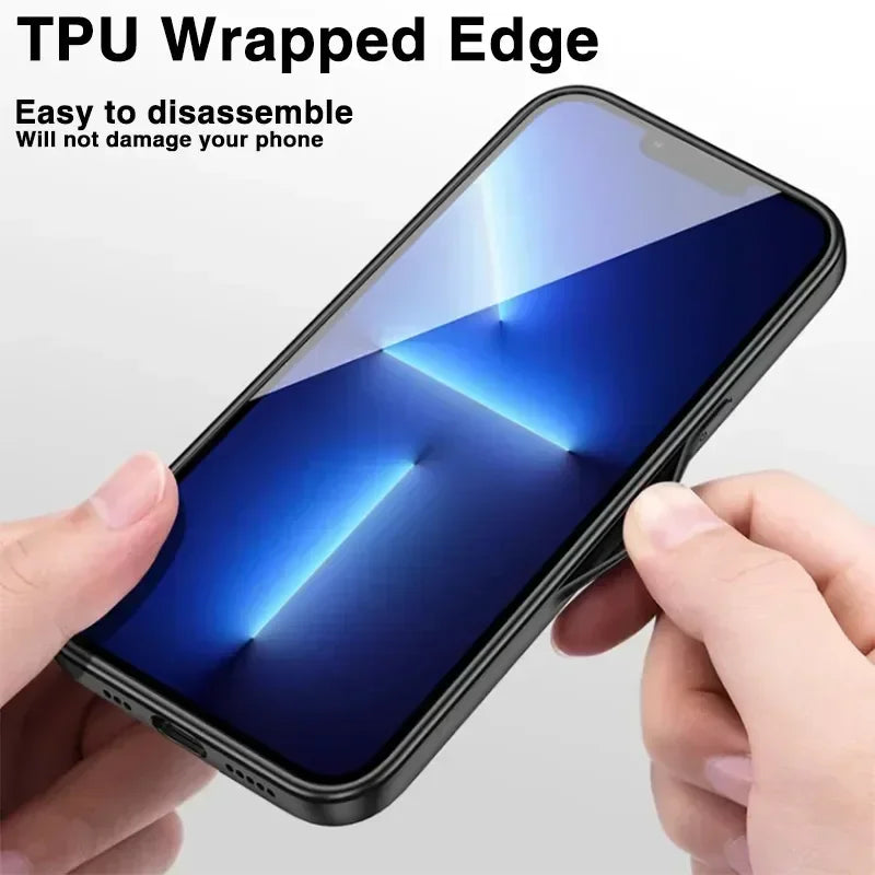 Luxury Leather Shockproof Phone Case for iPhone | Magnetic Charging