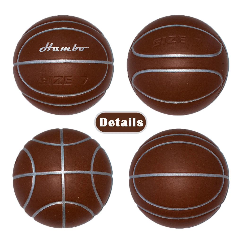 Silent Dribble Basketball - Airless Indoor Foam for Quiet Practice