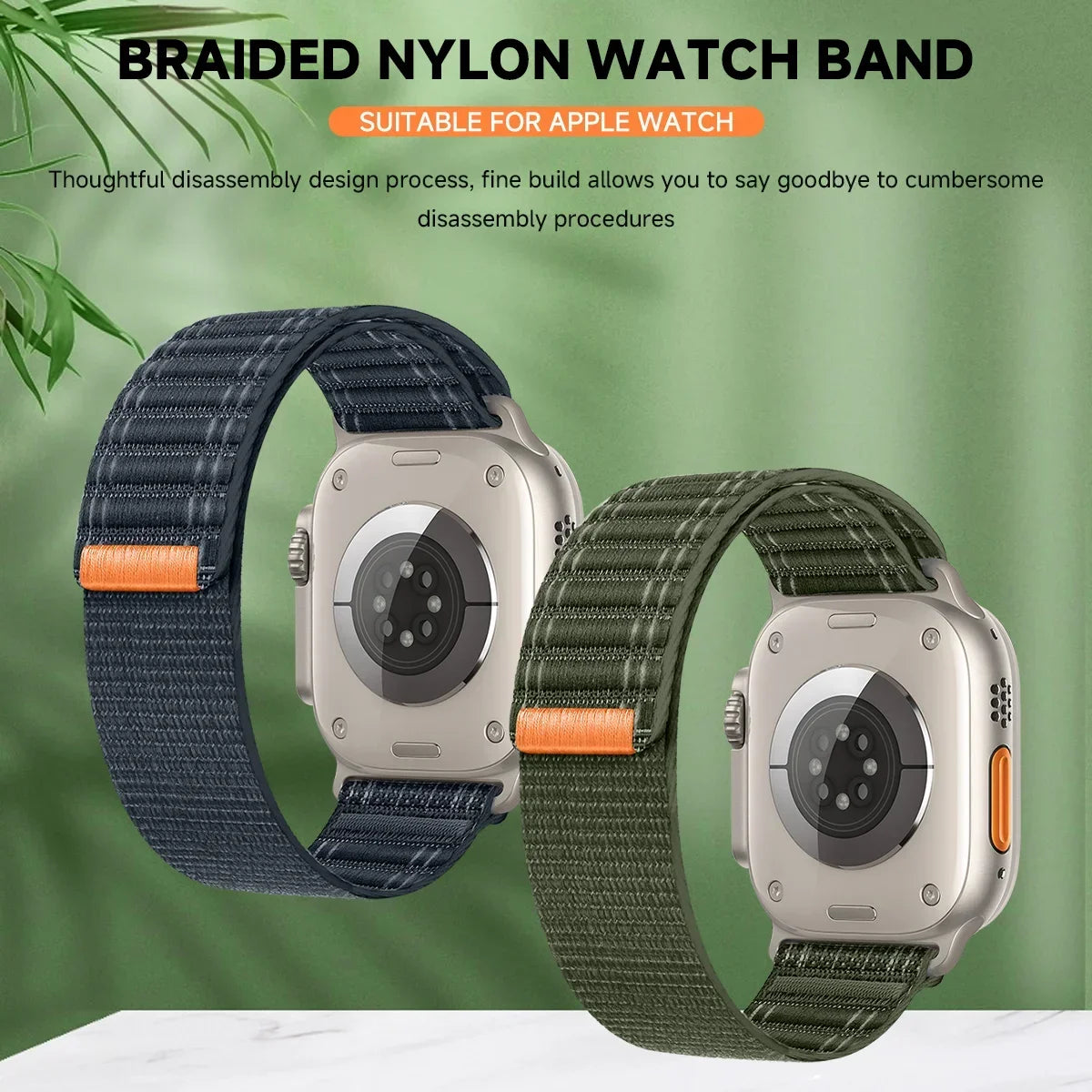 Nylon Wave Pattern Watch Strap for All Apple Watch Models