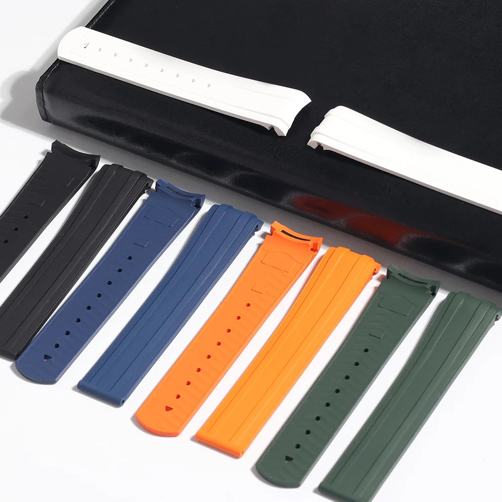 20mm Versatile Rubber Watch Strap | Custom Fit & Multi-Colors