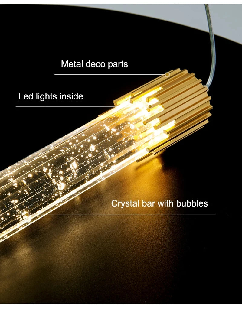 Lámparas colgantes de cristal LED | Iluminación moderna para cada espacio