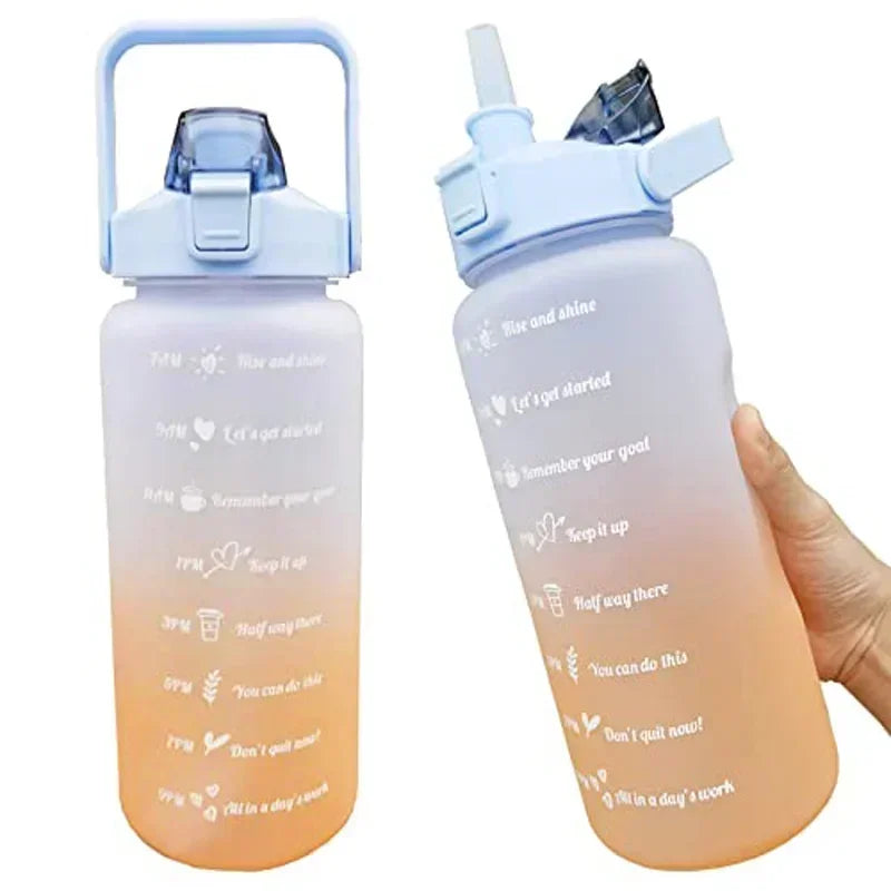 2 Liter Large Sports Water Bottle | Leak Proof & Portable