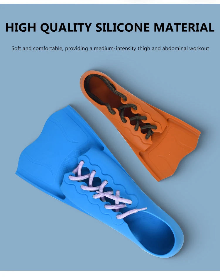 Adjustable Short Snorkeling Fins | Anti-Slip Swimming Equipment
