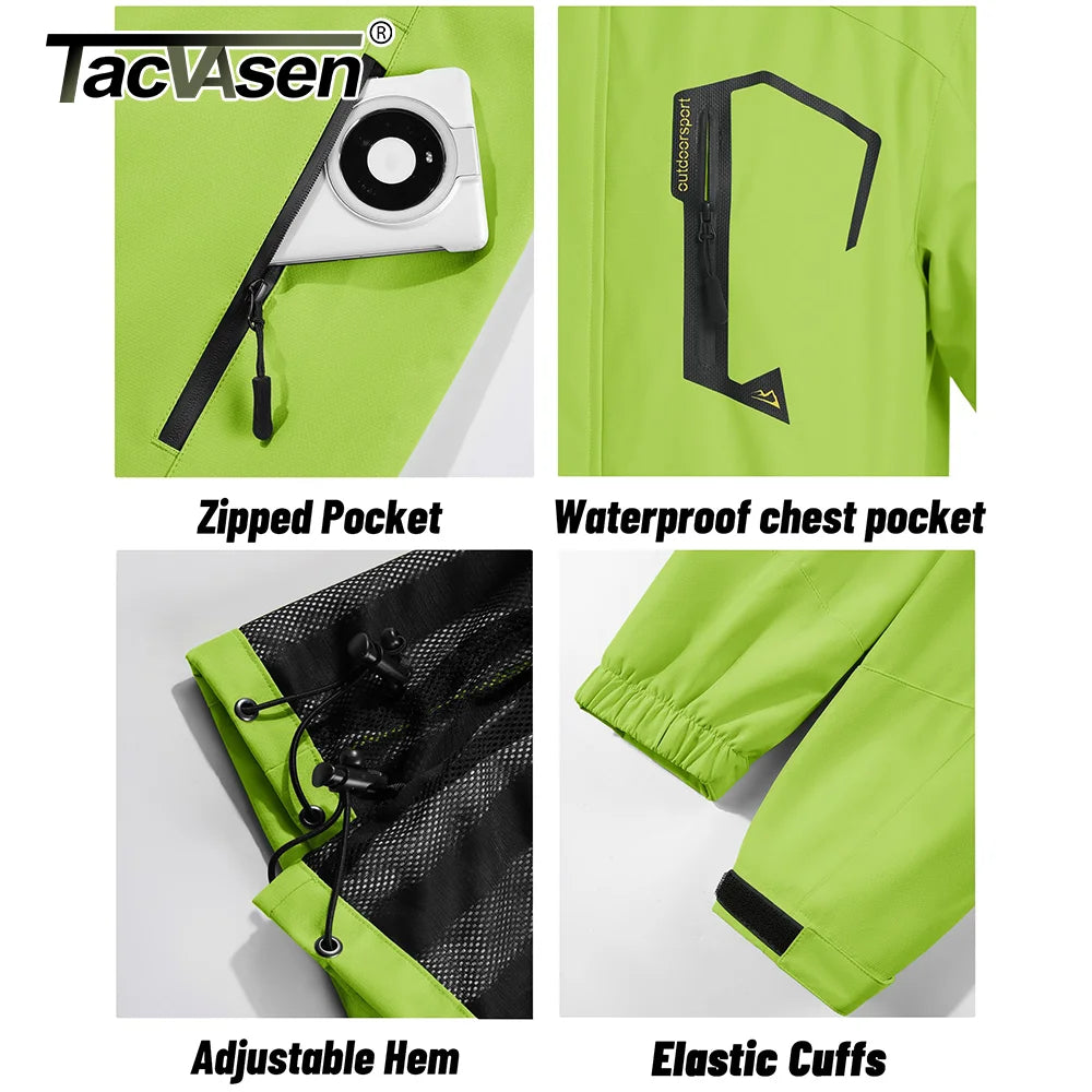 Chaqueta Impermeable Ligera para Hombre | Cortavientos Versátil para Exteriores