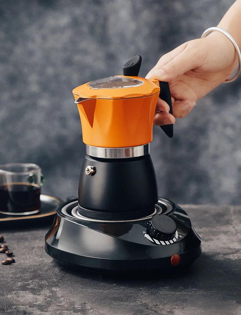 Colourful Moka Pot Set | Classic Espresso Maker for Outdoor Use