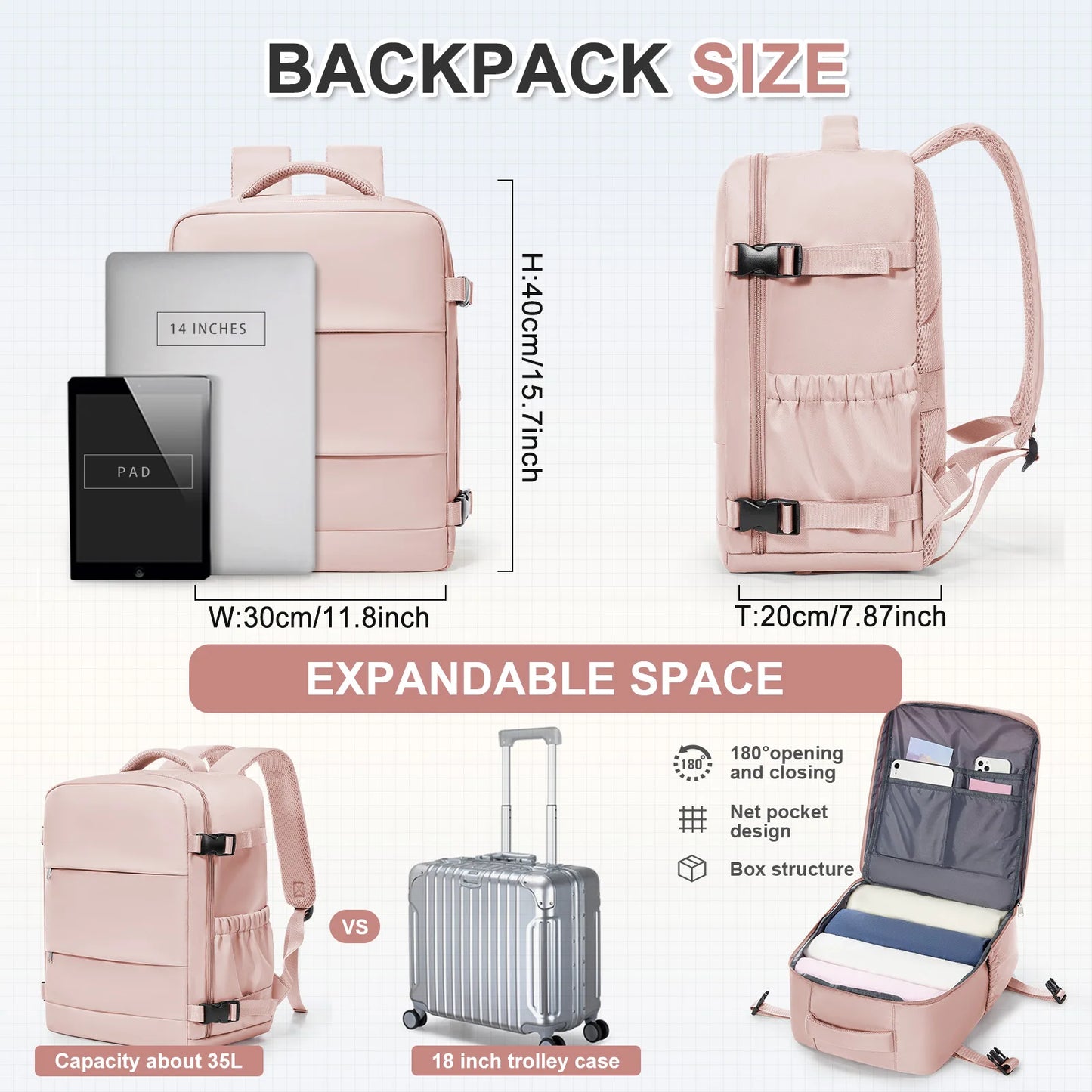 Versatile Cabin Backpack for Travel & Leisure | Unisex Design